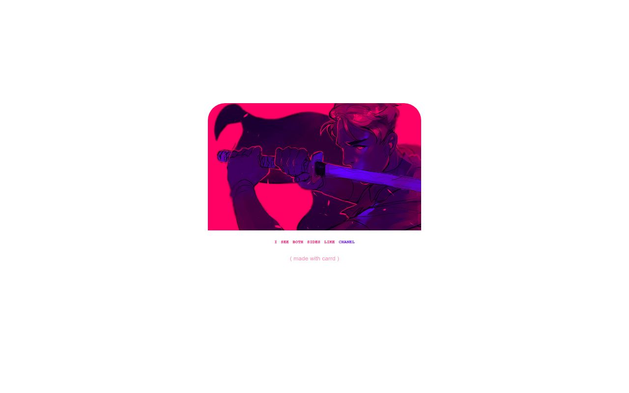 Carrd profile picture for @freeze